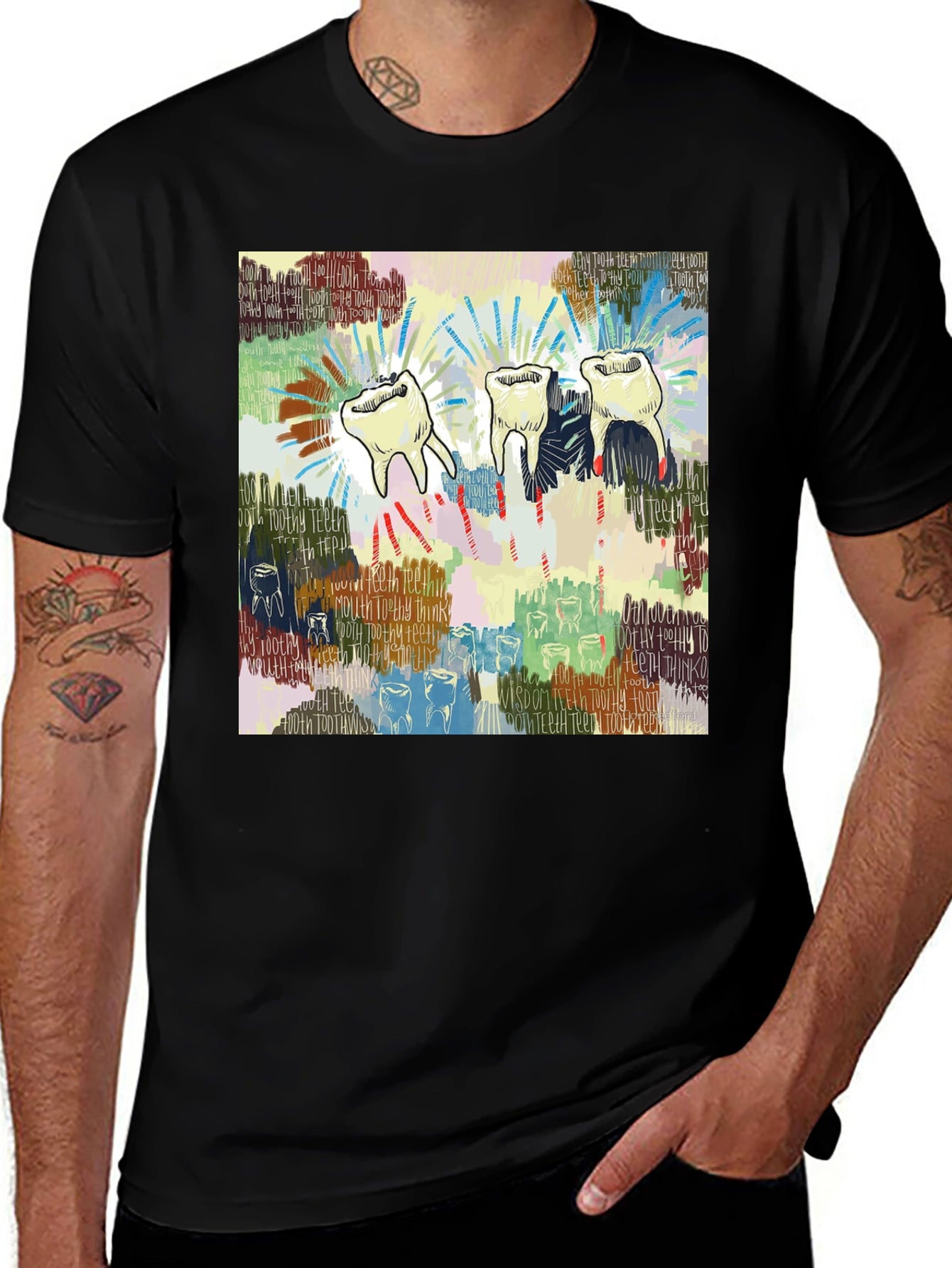 Wisdom Teeth Graphic Print T-Shirt