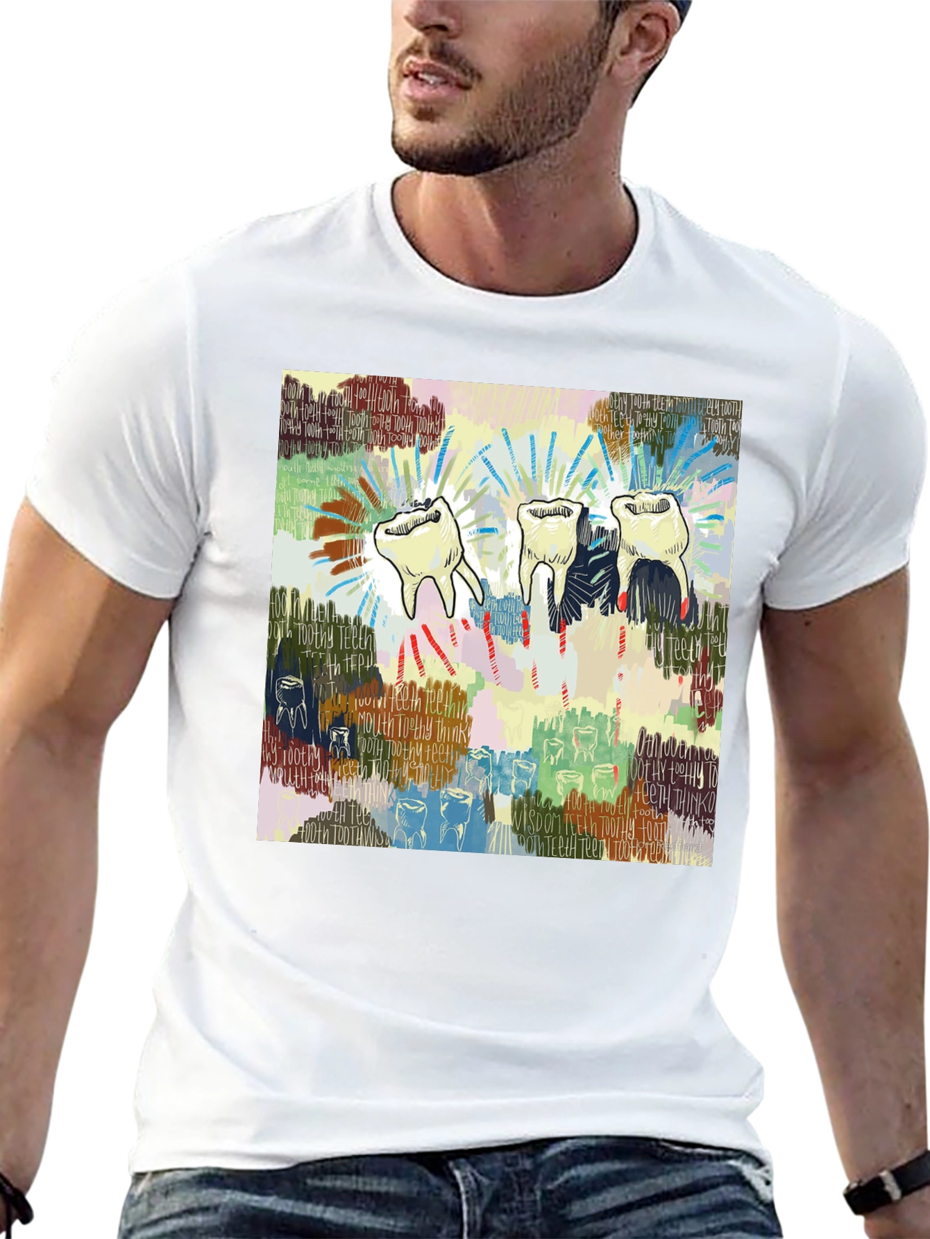 Wisdom Teeth Graphic Print T-Shirt