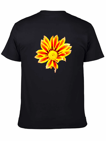 Bold Flower Graphic Black T-Shirt