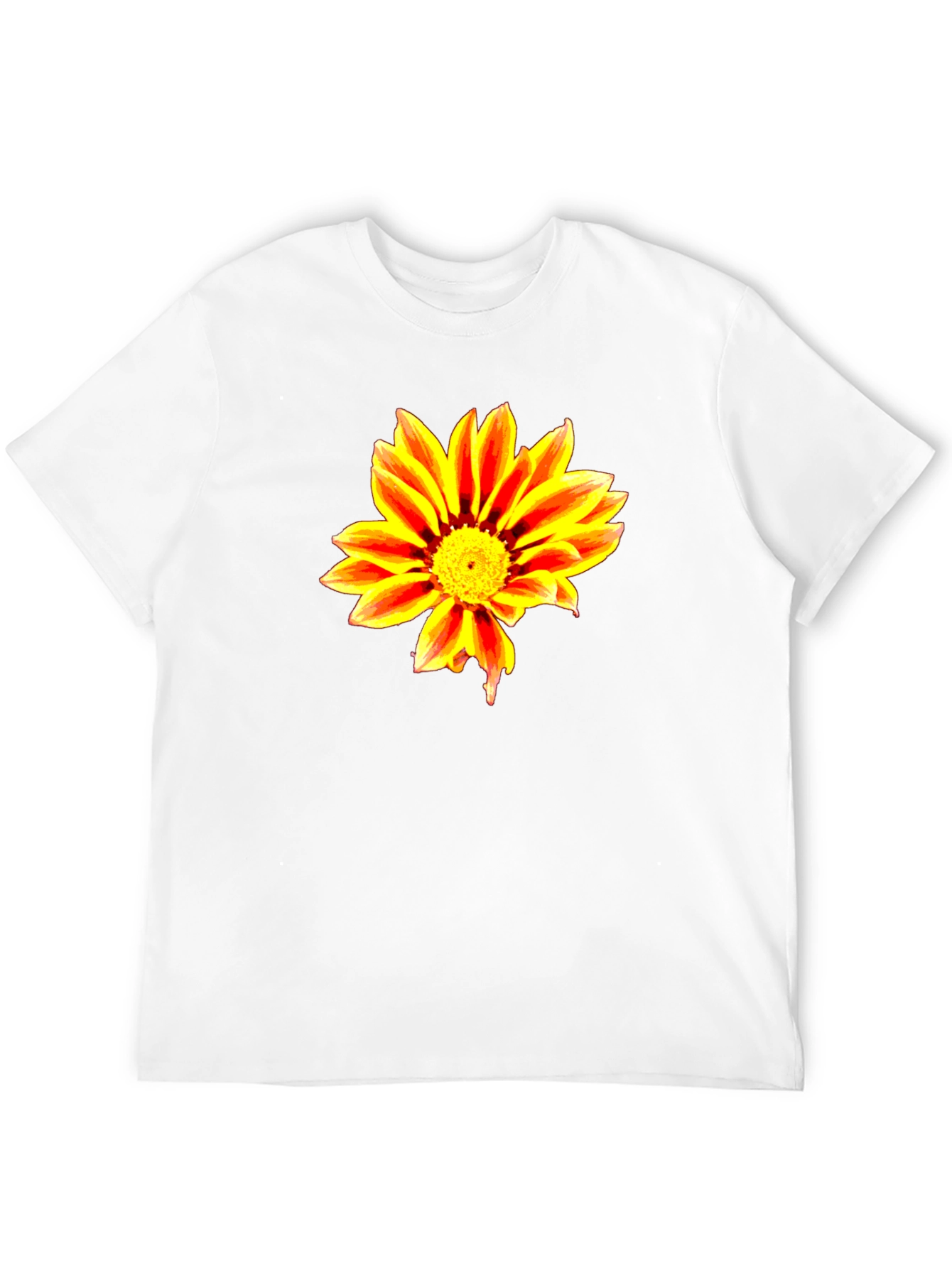 Bold Flower Graphic Black T-Shirt