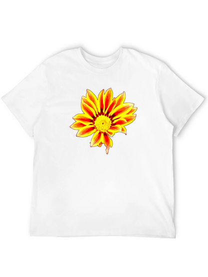 Bold Flower Graphic Black T-Shirt