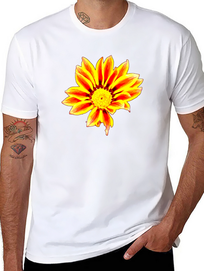 Bold Flower Graphic Black T-Shirt