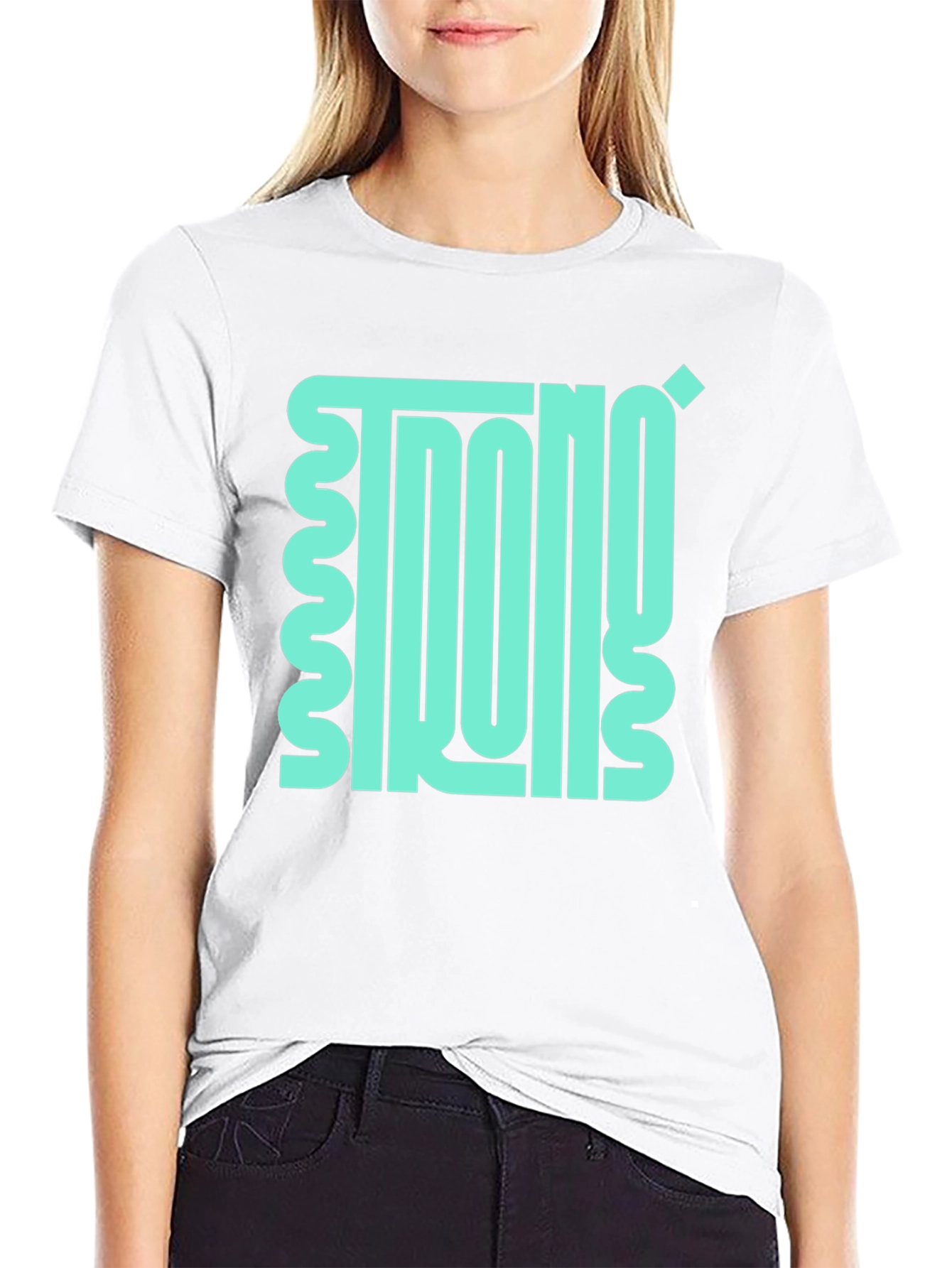 Strong Black Graphic Tee