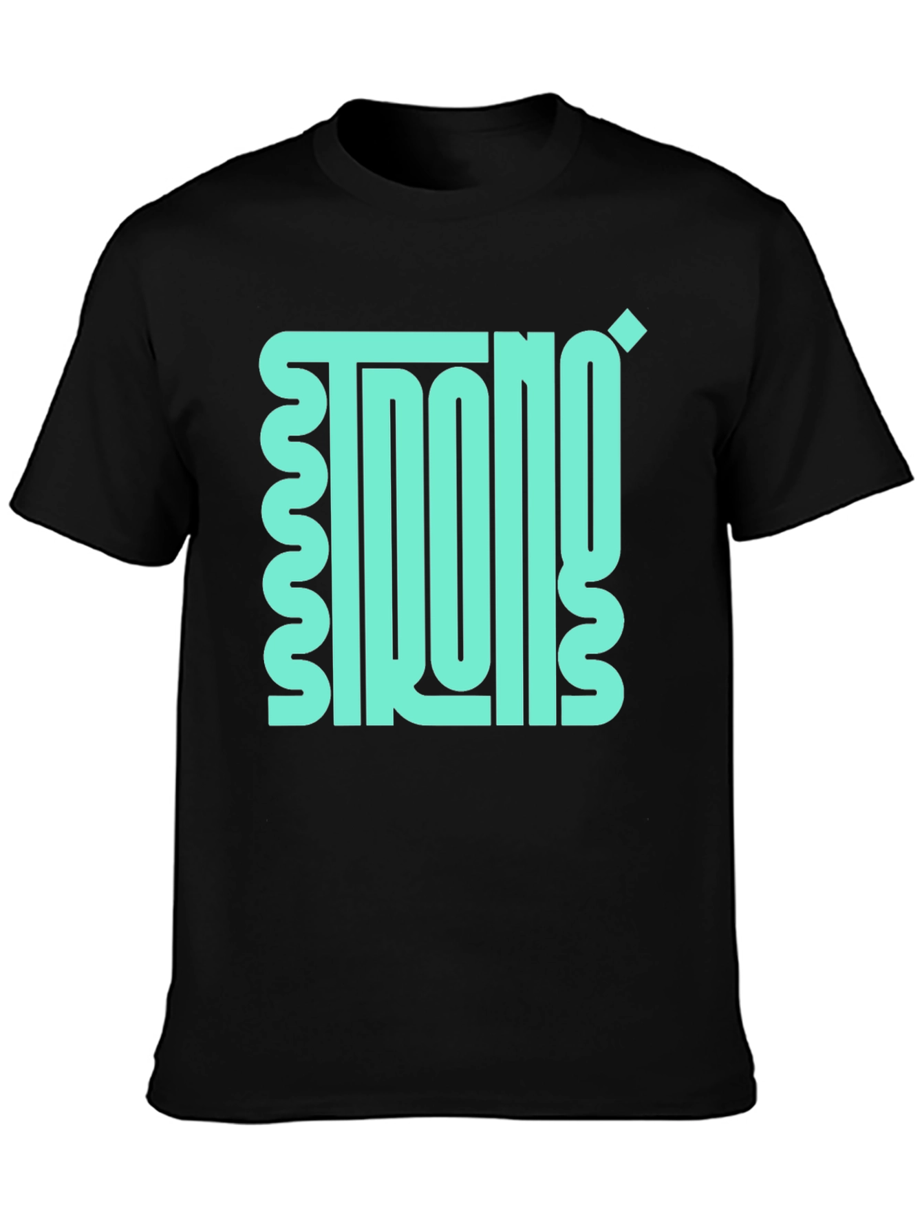 Strong Black Graphic Tee