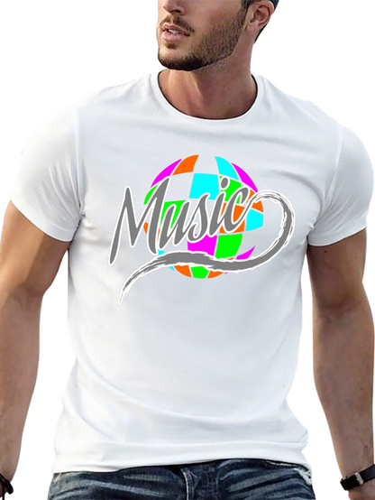 Music Disco Ball Graphic T-Shirt