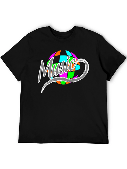 Music Disco Ball Graphic T-Shirt
