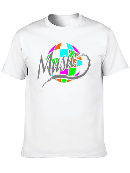 Music Disco Ball Graphic T-Shirt