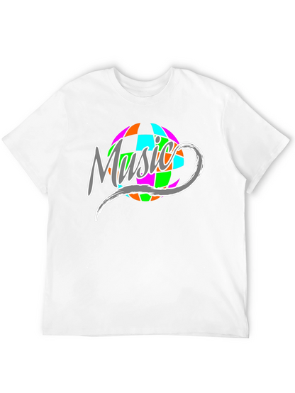 Music Disco Ball Graphic T-Shirt