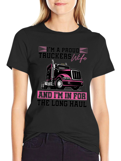 Proud Truckers Wife Graphic Tee