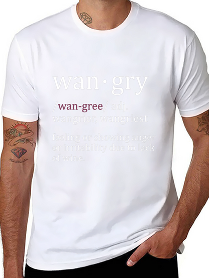 Wangry Definition T-Shirt - Funny Wine Lover Tee
