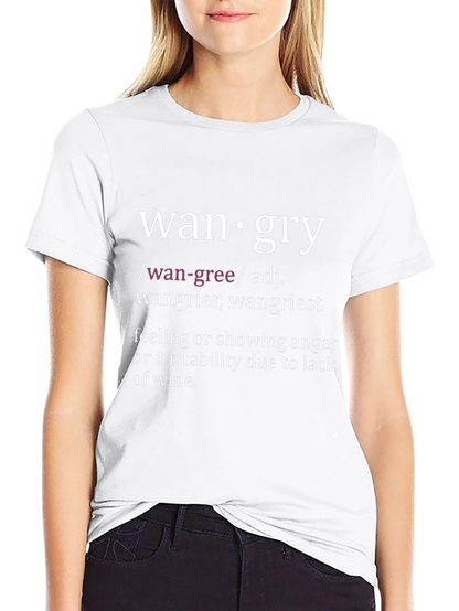 Wangry Definition T-Shirt - Funny Wine Lover Tee