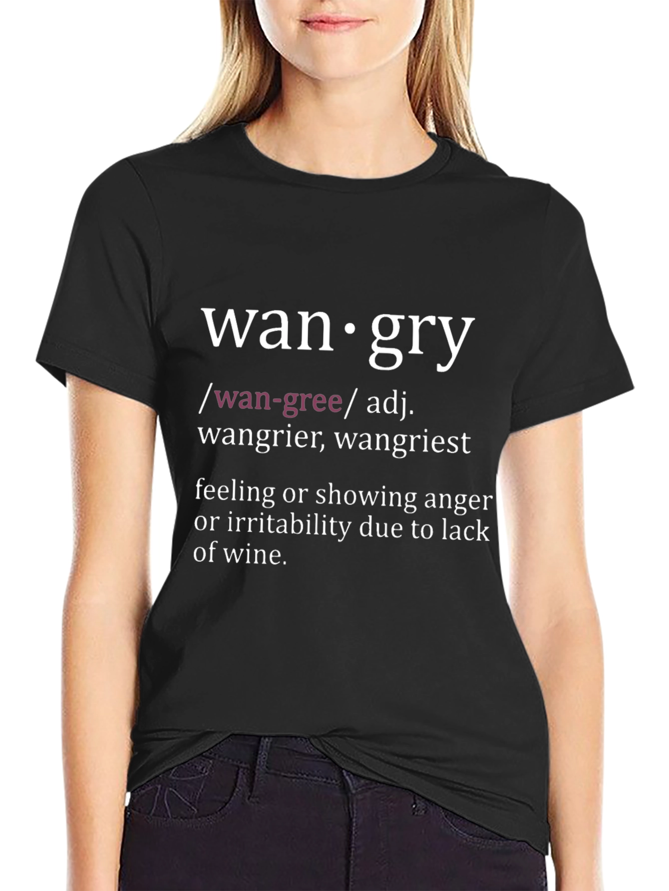 Wangry Definition T-Shirt - Funny Wine Lover Tee