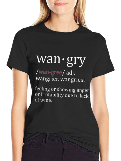 Wangry Definition T-Shirt - Funny Wine Lover Tee