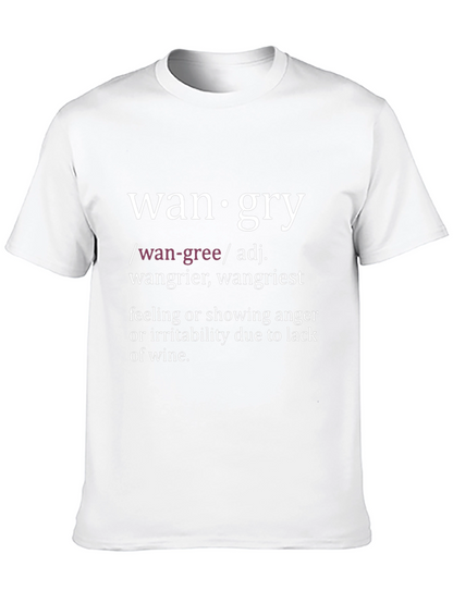 Wangry Definition T-Shirt - Funny Wine Lover Tee