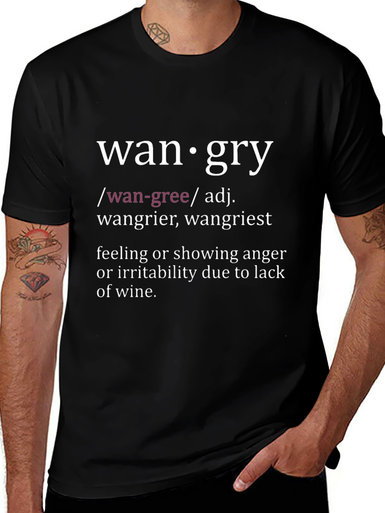 Wangry Definition T-Shirt - Funny Wine Lover Tee