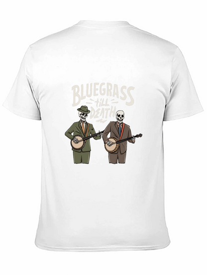 Bluegrass Til Death Skeleton Band T-Shirt
