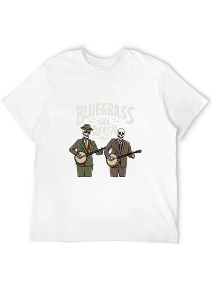 Bluegrass Til Death Skeleton Band T-Shirt