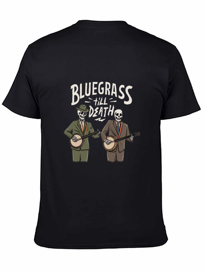 Bluegrass Til Death Skeleton Band T-Shirt