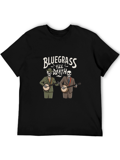 Bluegrass Til Death Skeleton Band T-Shirt