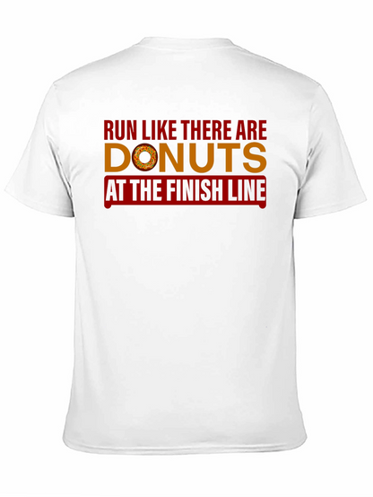 Run for Donuts Funny Graphic Tee
