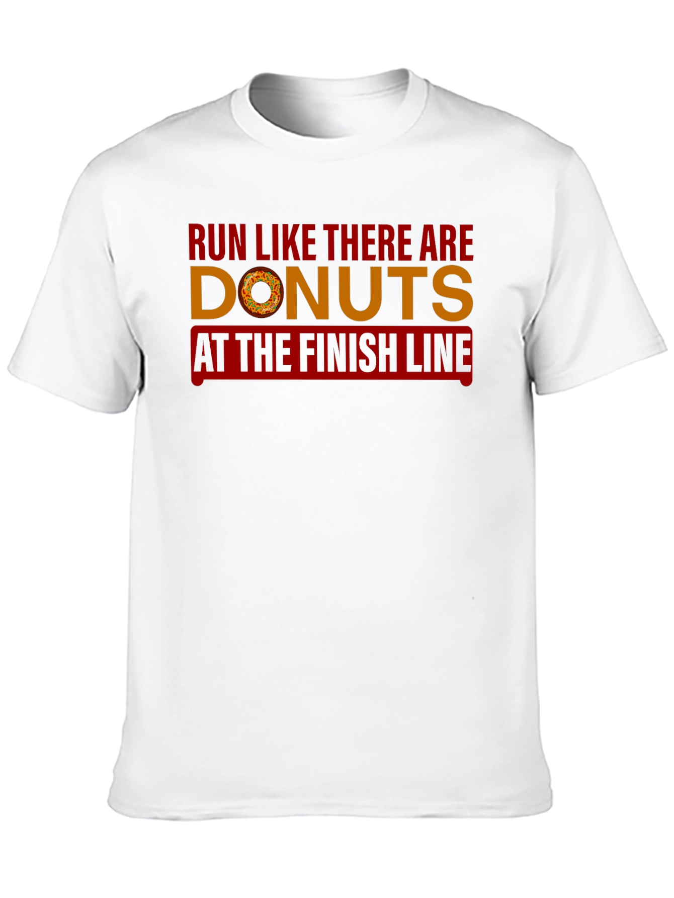 Run for Donuts Funny Graphic Tee