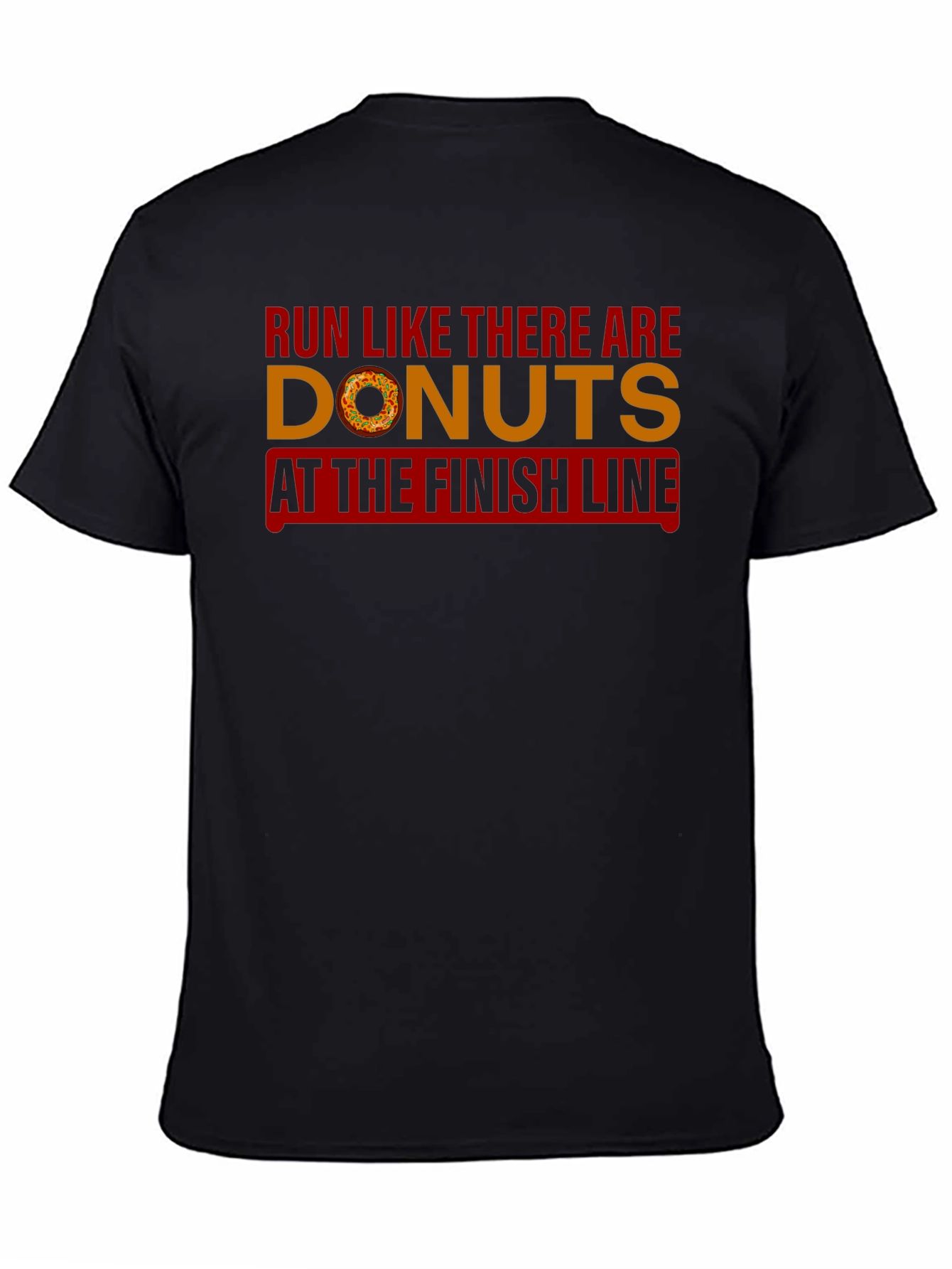 Run for Donuts Funny Graphic Tee