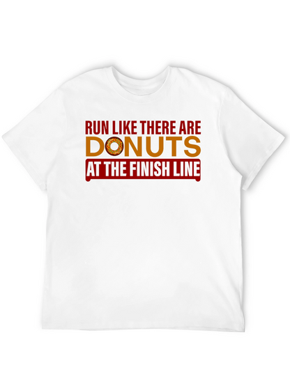 Run for Donuts Funny Graphic Tee