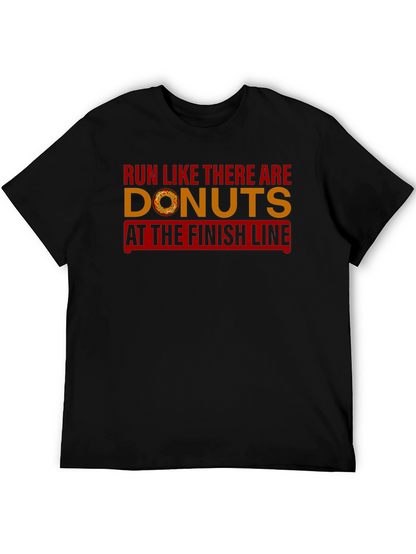 Run for Donuts Funny Graphic Tee