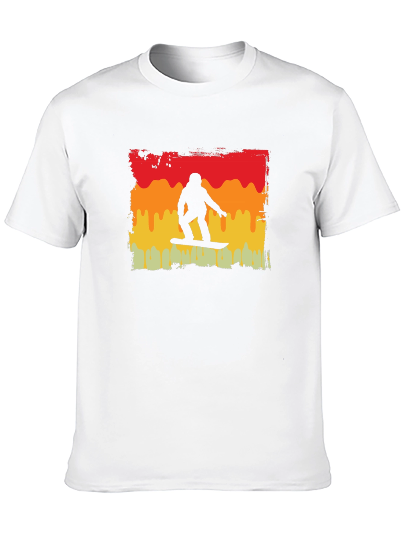 Retro Snowboarder Graphic Tee - Black