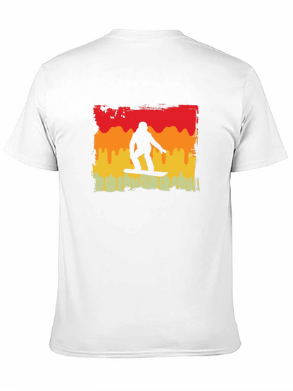 Retro Snowboarder Graphic Tee - Black
