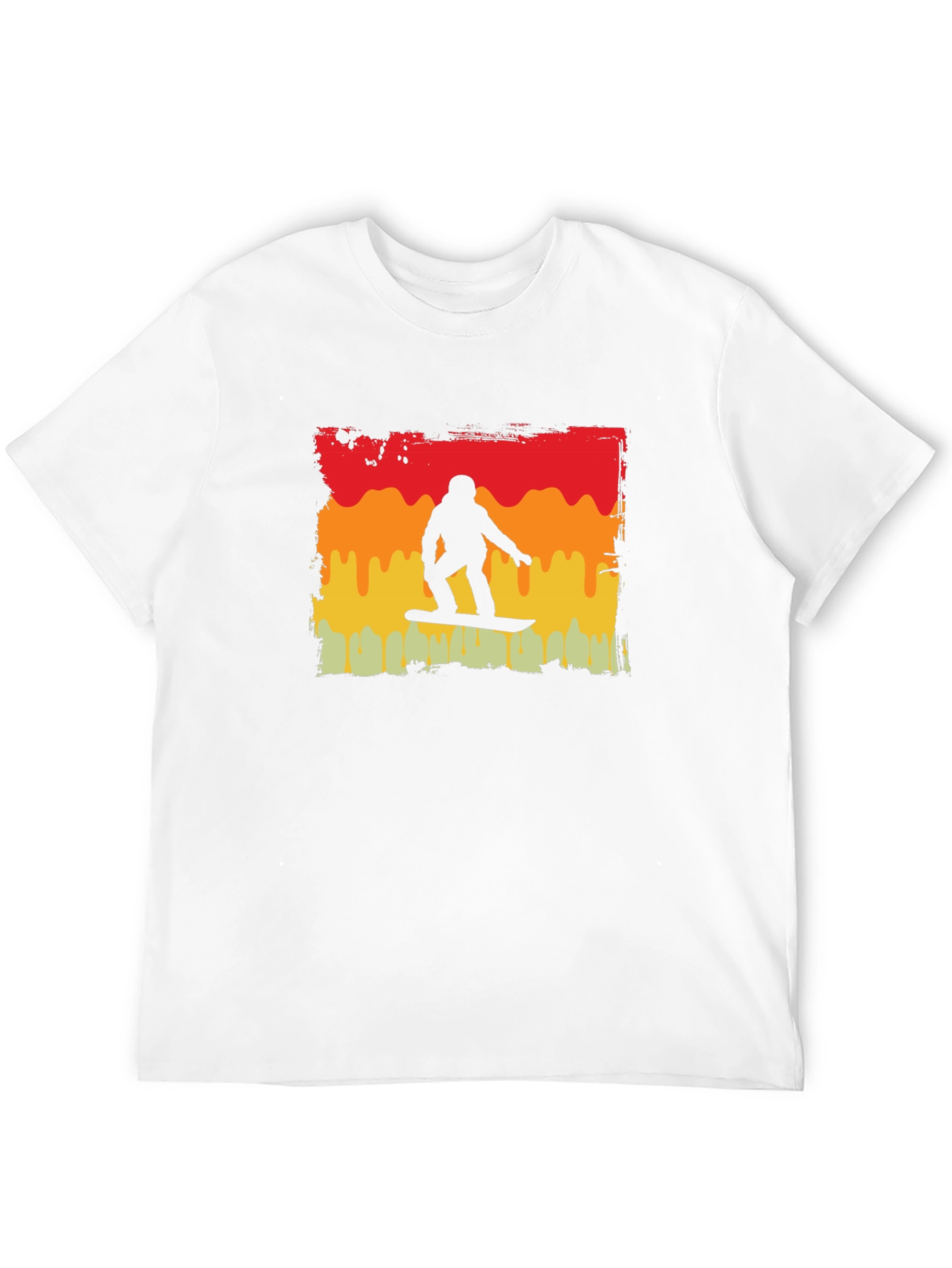Retro Snowboarder Graphic Tee - Black