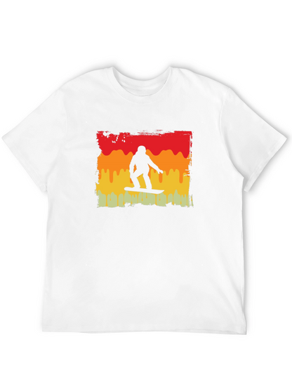 Retro Snowboarder Graphic Tee - Black