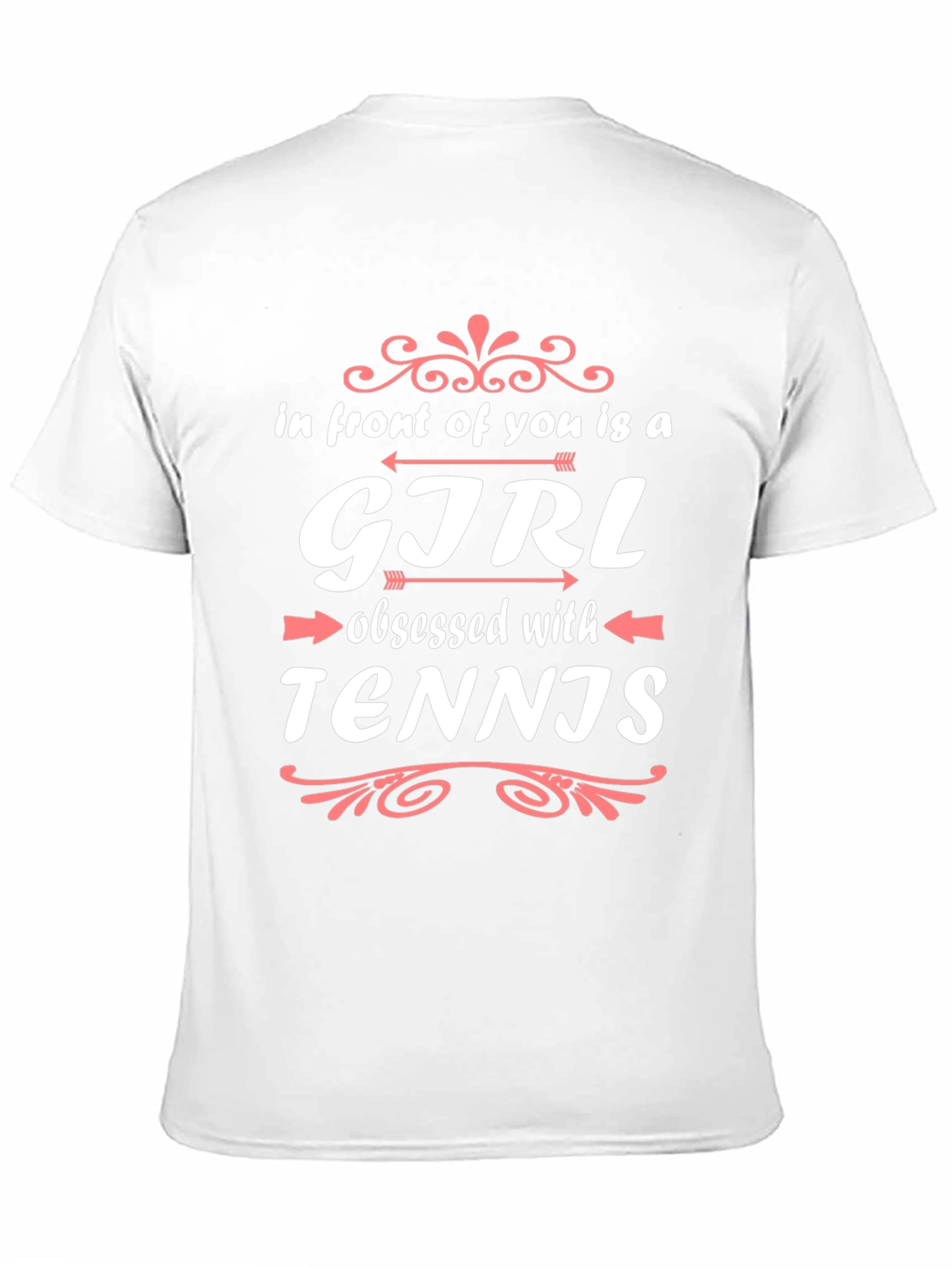 Girl Obsessed with Tennis Black T-Shirt