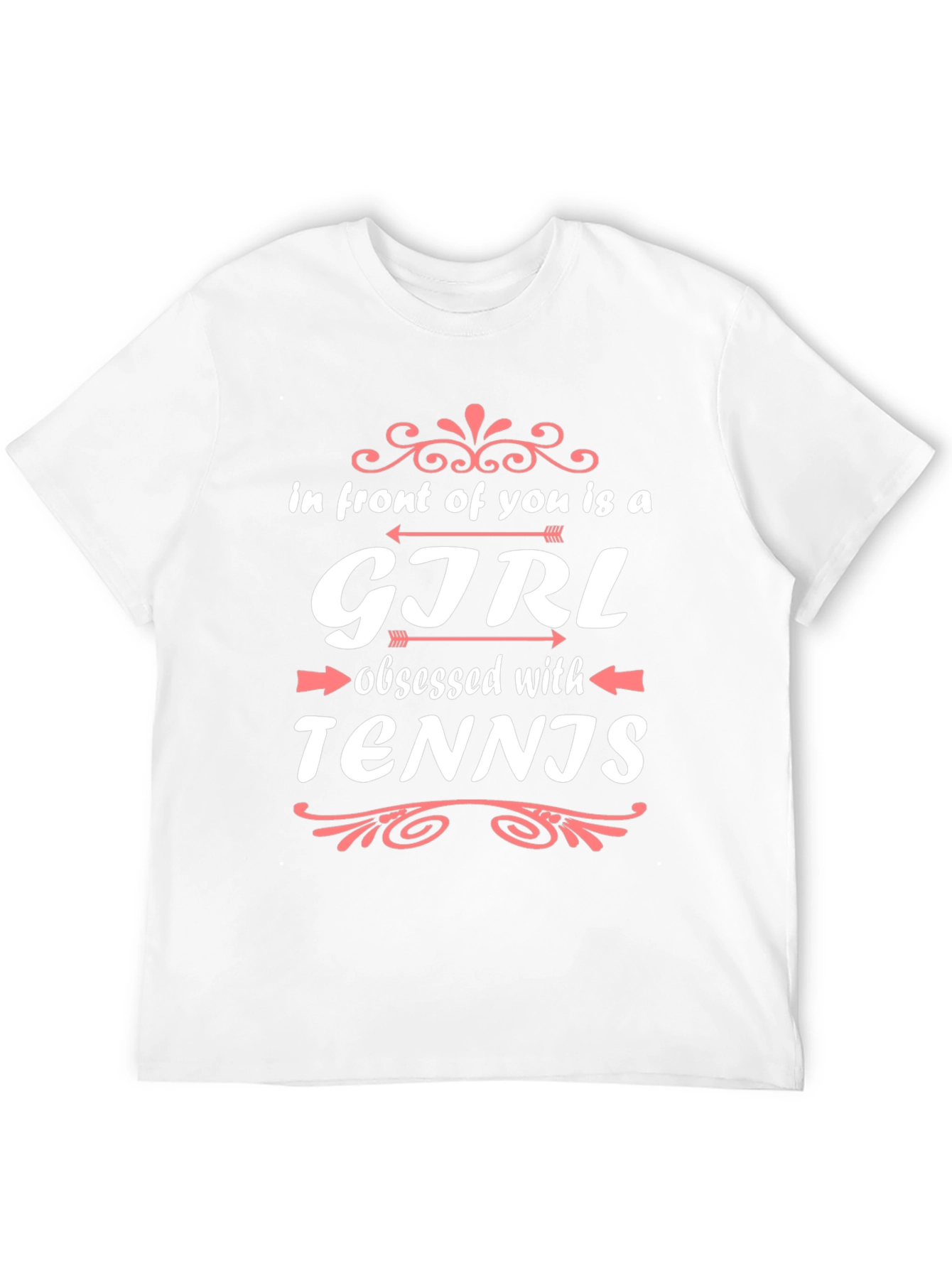 Girl Obsessed with Tennis Black T-Shirt