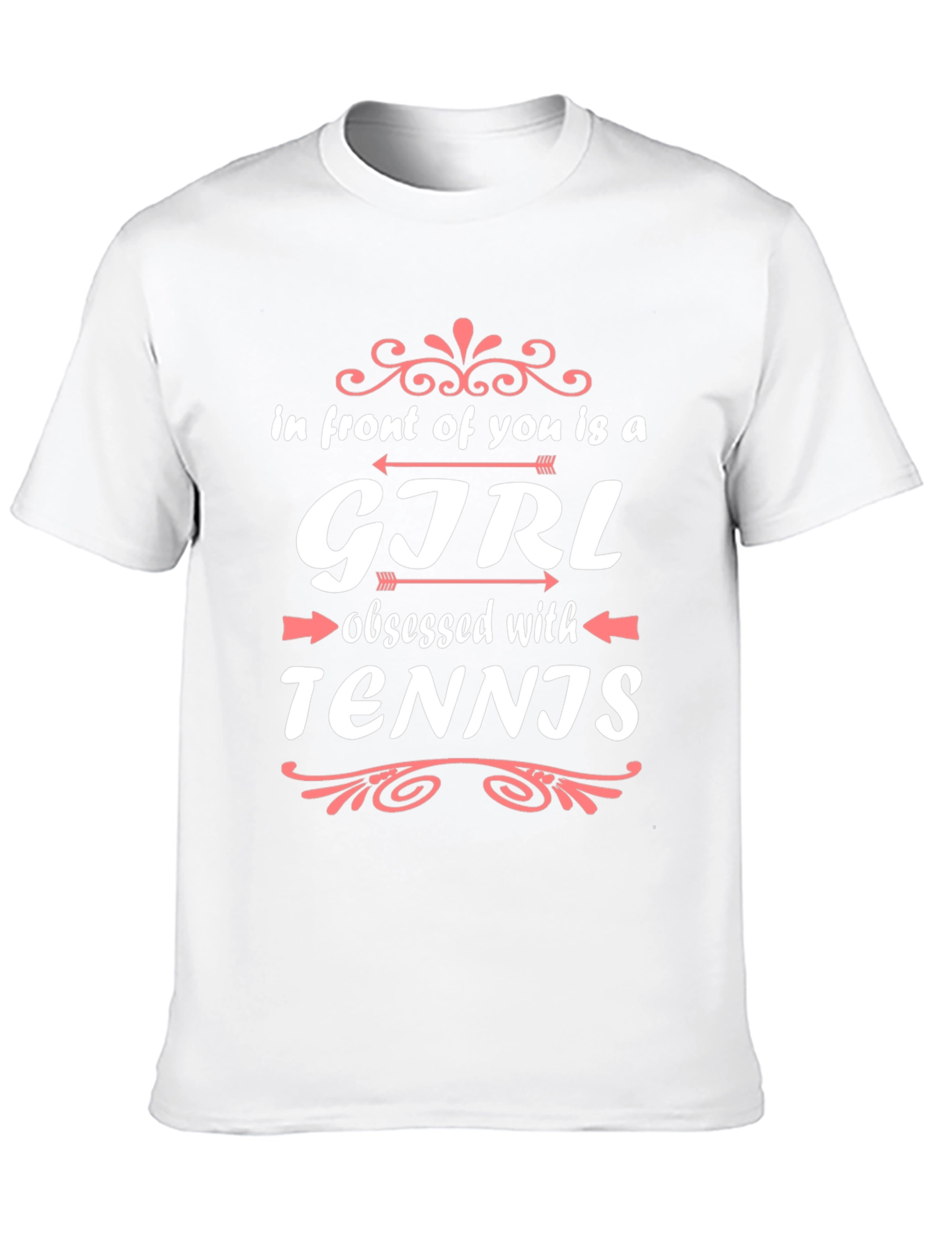 Girl Obsessed with Tennis Black T-Shirt