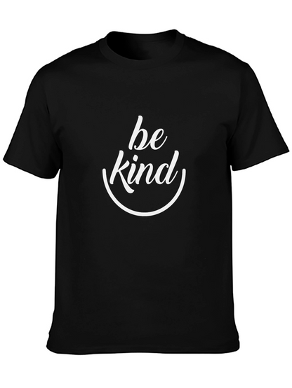 Be Kind Graphic Tee - Black Cotton T-Shirt