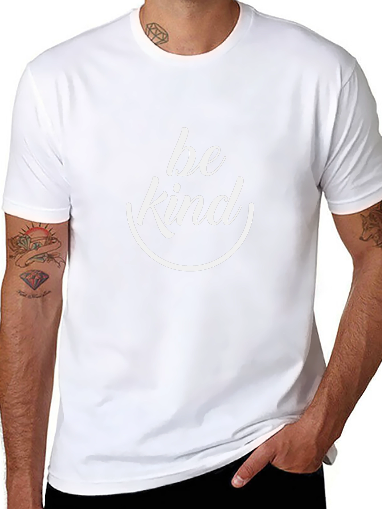 Be Kind Graphic Tee - Black Cotton T-Shirt