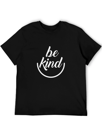 Be Kind Graphic Tee - Black Cotton T-Shirt
