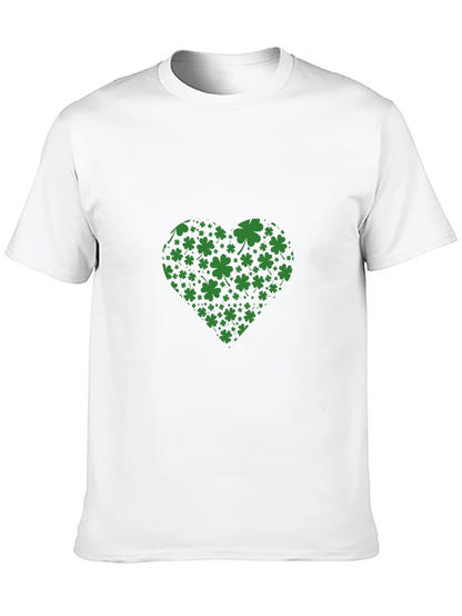 St. Patricks Day Clover Heart T-Shirt