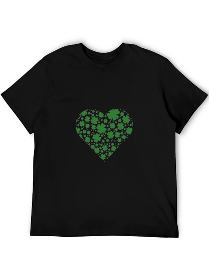 St. Patricks Day Clover Heart T-Shirt