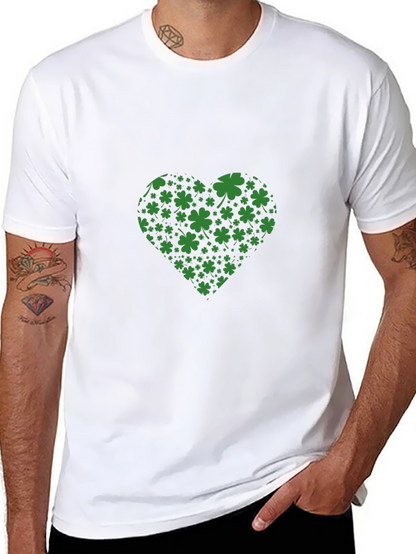 St. Patricks Day Clover Heart T-Shirt