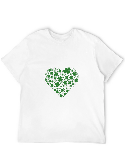 St. Patricks Day Clover Heart T-Shirt