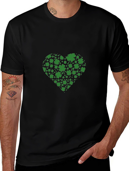 St. Patricks Day Clover Heart T-Shirt