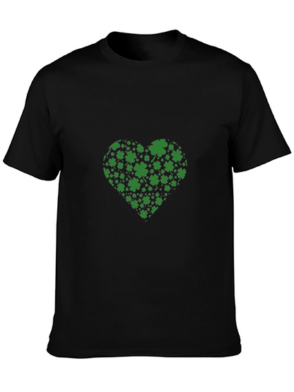 St. Patricks Day Clover Heart T-Shirt