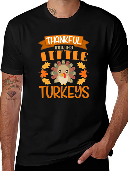 Thankful for My Little Turkeys Thanksgiving T-Shirt