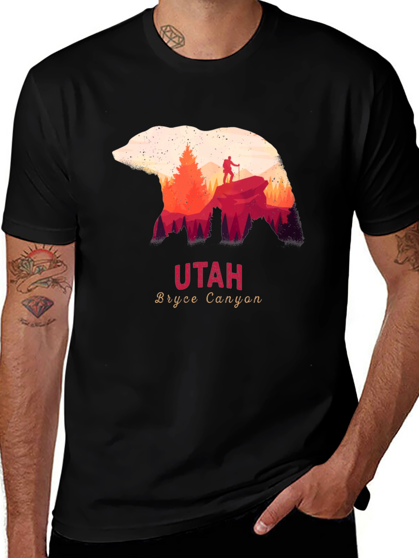 Utah Bryce Canyon Bear Silhouette T-Shirt