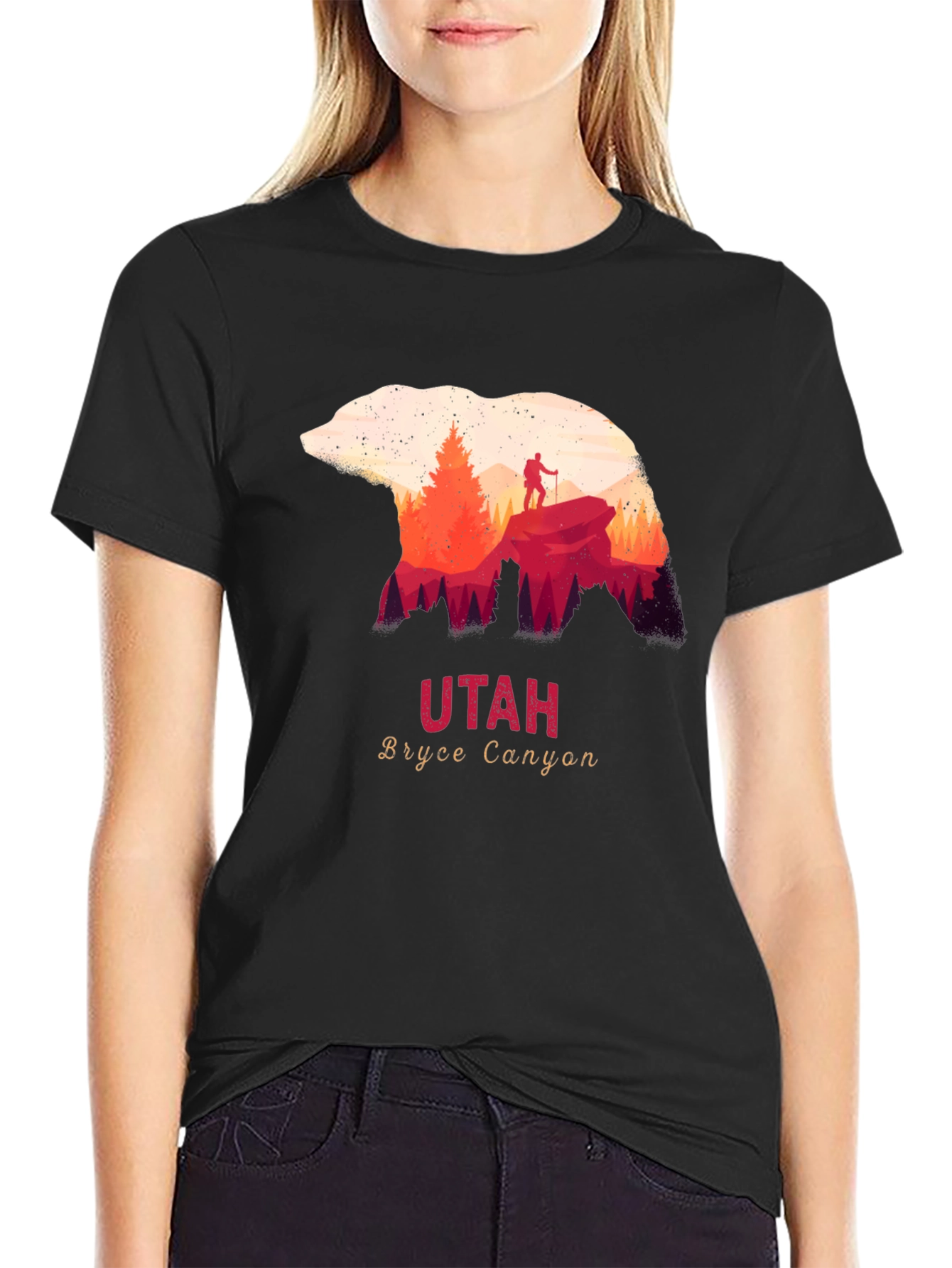 Utah Bryce Canyon Bear Silhouette T-Shirt