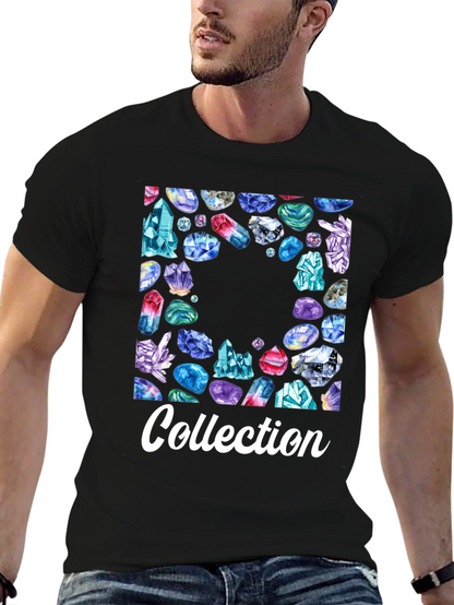 Crystal Collection Graphic Tee - Trendy Unisex T-Shirt
