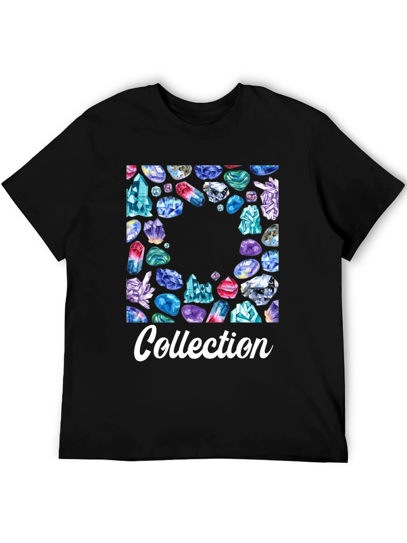 Crystal Collection Graphic Tee - Trendy Unisex T-Shirt