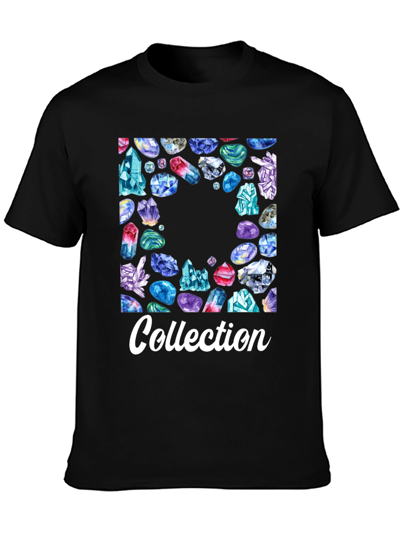 Crystal Collection Graphic Tee - Trendy Unisex T-Shirt